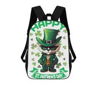 sinyumoney FOX Saint Patricks Sacs À Dos Scolaires Pour Enfants, Sac D'école Imprimé En 3D Pour Garçons, Élèves Du Primaire Et Du Collège 17inch