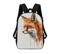 sinyumoney Fox Watercolor Animal Sac À Dos Imprimé En 3D Pour Enfants, Sac D'école Grande Capacité, Sac De Voyage, Sac À Livres, Sac À Dos Scolaire Pour Enfants 17inch