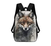 sinyumoney Fox Wild Charm Watercolor Sac À Dos Enfant, Cartable Imprimé En 3D Pour Garçons Et Adolescents 17inch