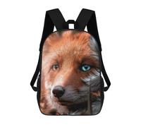 sinyumoney Fox with Butterflies Sac À Dos Scolaire Pour Enfants, Grand Sac À Dos 3D, Cadeau Pour Enfants 17inch