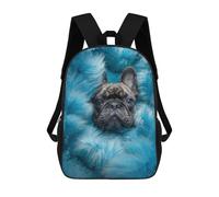 sinyumoney French Bulldog Puppies Sac À Dos Scolaire Enfant Tendance Et Décontracté, Sac À Dos Imprimé En 3D Pour Garçon, Grand Sac À Dos 17inch