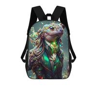 sinyumoney Frogs in Suits Sac À Dos Enfant, Cartable Imprimé En 3D Pour Garçons Et Adolescents 17inch