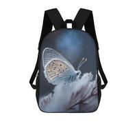sinyumoney Frosty Butterfly on Ice Sac À Dos Scolaire Enfant Tendance Et Décontracté, Sac À Dos Imprimé En 3D Pour Garçon, Grand Sac À Dos 17inch