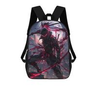 sinyumoney Fullmoon Red Ninja Sacs À Dos Pour Enfants 17inch Sac À Dos Scolaire, Sac Imprimé En 3D, Cartable Pour Enfants, Sac De Voyage, Sac À Dos Garçon Fille, Sac D'école Pour Enfants