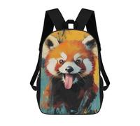 sinyumoney Funny Red Panda Smiling Sacs À Dos Pour Enfants, Cartables Imprimés En 3D, Sacs À Dos Pour Élèves Du Primaire Et Du Collège (garçons Et Filles) 17inch