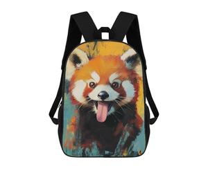 sinyumoney Funny Red Panda Smiling Sacs À Dos Pour Enfants, Cartables Imprimés En 3D, Sacs À Dos Pour Élèves Du Primaire Et Du Collège (garçons Et Filles) 17inch