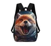 sinyumoney Funny Space Fox Sacs À Dos Scolaires Pour Enfants, Cartables Imprimés En 3D, Sacs D'école Tendance Pour Garçons, Élèves Du Primaire Et Du Collège 17inch