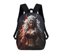 sinyumoney Fury of Kitsune Barbarian Sac À Dos Enfant, Sac D'école, Sac À Dos Imprimé 3D Avec Motif De Dessin Animé, Grande Capacité, Pour Garçons Et Filles 17inch