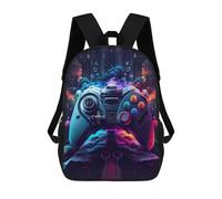 sinyumoney Future Gaming Controller Sacs À Dos Scolaires Pour Enfants, Sac D'école Imprimé En 3D Pour Garçons, Élèves Du Primaire Et Du Collège 17inch