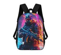 sinyumoney Future Soldier with High-Tech Gear Sac À Dos Scolaire Imprimé En 3D Pour Enfants, Sac À Dos Garçon/fille, Sac De Voyage Pour Enfants 17inch