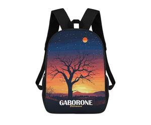 sinyumoney Gaborone Botswana Sunset Landscape Art Sacs À Dos Pour Enfants, Cartables Imprimés En 3D, Sacs À Dos Pour Élèves Du Primaire Et Du Collège (garçons Et Filles) 17inch