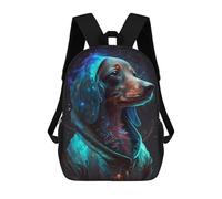 sinyumoney Galactic Canine Journey Sacs À Dos Imprimés En 3D Pour Enfants, Sacs D'école Tendance Pour Garçons, Sacs De Voyage, Sacs Scolaires Pour Élèves Du Primaire 17inch