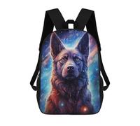 sinyumoney Galactic Canine Majesty -8 Sac À Dos Scolaire Imprimé En 3D Pour Enfants, Sac À Dos De Voyage Tendance Et Décontracté Pour Écoliers 17inch