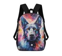 sinyumoney Galactic Canine Portrait Sac À Dos Imprimé En 3D, Sac D'école Décontracté Et Tendance Pour Enfants, Sac D'école Pour Garçons, Collégiens 17inch