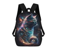sinyumoney Galactic Cat Dreamscape -4 Sac À Dos Scolaire Imprimé En 3D Pour Enfants, Sac À Dos De Voyage, Sac Tendance Et Décontracté Pour Écoliers 17inch