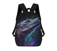 sinyumoney Galactic Crocodile Art Print-6 Sacs À Dos Pour Enfants 17inch Sac À Dos Scolaire, Sac D'école Imprimé En 3D Pour Garçons, Élèves Du Primaire Et Du Collège