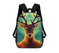 sinyumoney Galactic Deer Majesty -1 Sacs À Dos Décontractés Pour Enfants, Sacs D'école Pour Adolescents, Filles Et Garçons, Sacs À Dos Pour Livres 17inch
