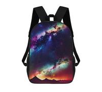 sinyumoney Galactic Desert Glow Sac À Dos Scolaire Pour Enfants, Sac À Dos De Voyage Décontracté, Grand Sac À Dos Pour Garçons Et Filles 17inch
