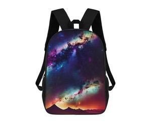 sinyumoney Galactic Desert Glow Sacs À Dos Scolaires Pour Garçons Et Filles, Sacs À Dos Décontractés Pour Le Sport, Sacs À Dos De Grande Capacité Pour L'école Primaire 17inch
