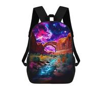 sinyumoney Galactic Desert Oasis -1 Sac À Dos Imprimé Pour Enfants, Sac D'école, Sac De Voyage Pour Adultes Et Enfants 17inch