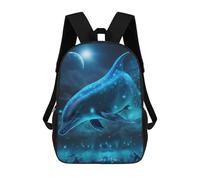 sinyumoney Galactic Dolphin Journey Sacs À Dos Pour Enfants, Sac D'école Imprimé En 3D, Cartable Pour Enfants, Sac De Voyage, Sac À Dos Garçon Fille, Sac D'école Pour Enfants 17inch