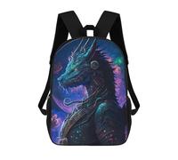 sinyumoney Galactic Dragon Armor Sac À Dos Imprimé En 3D, Sac D'école Décontracté Et Tendance Pour Enfants, Sac D'école Pour Garçons, Collégiens 17inch
