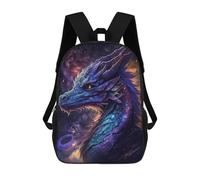 sinyumoney Galactic Dragon Artwork-10 Sacs À Dos Tendance Imprimés En 3D 17inch Sac D'école Décontracté Pour Enfants, Garçons, Élèves Du Primaire Et Du Collège