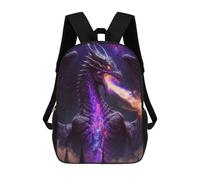 sinyumoney Galactic Dragon Breath Artwork -1 Sac À Dos Enfant, Cartable, Sac D'école, Motif Dessin Animé 3D, Sac Pour Ordinateur Portable, Pour Garçons Et Filles 17inch