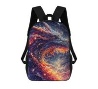 sinyumoney Galactic Dragon Dance -1 Sac À Dos Imprimé 3D Pour Enfants, Sac À Dos Léger Pour Écoliers Et Écoliers, Sac À Goûter Pour La Crèche 17inch