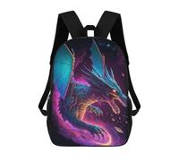 sinyumoney Galactic Dragon Majesty -3 Sacs À Dos Décontractés Pour Enfants, Sacs D'école Pour Adolescents, Filles Et Garçons, Sacs À Dos Pour Livres 17inch