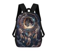 sinyumoney Galactic Dreamcatcher Sac À Dos Scolaire Pour Enfants, Grand Sac À Dos 3D, Cadeau Pour Enfants 17inch