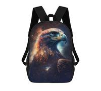 sinyumoney Galactic Eagle Portrait Sac À Dos Scolaire Pour Enfants 17 Pouces, Sac À Dos Décontracté Pour Les Voyages, Grand Sac À Dos De Jour Pour Garçons Et Filles 17inch