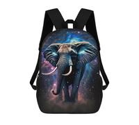 sinyumoney Galactic Elephant Majesty -1 Sac À Dos Scolaire Pour Adolescents, Imprimé En 3D, Ajustable, À Poches Tendance, Pour Enfants, Garçons, Filles, Étudiants Et Adolescents 17inch