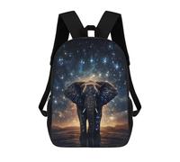 sinyumoney Galactic Elephant Majesty -5 Sacs À Dos Scolaires Pour Garçons Et Filles, Sacs À Dos Décontractés Pour Le Sport, Sacs À Dos De Grande Capacité Pour L'école Primaire 17inch