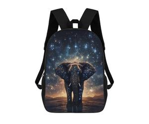 sinyumoney Galactic Elephant Majesty -5 Sacs À Dos Scolaires Pour Garçons Et Filles, Sacs À Dos Décontractés Pour Le Sport, Sacs À Dos De Grande Capacité Pour L'école Primaire 17inch