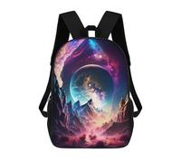 sinyumoney Galactic Fantasy Landscape -1 Sac À Dos Enfant, Cartable Imprimé En 3D Pour Garçons Et Adolescents 17inch