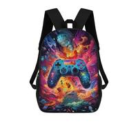 sinyumoney Galactic Gaming Odyssey Sacs À Dos Imprimés En 3D Pour Enfants, Sacs D'école Tendance Pour Garçons, Élèves Du Primaire Et Du Collège 17inch