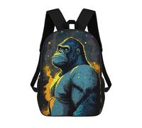 sinyumoney Galactic Gorilla Guardian Sac À Dos Scolaire Imprimé En 3D, Sac À Dos Tendance Pour Enfants, Sac À Dos Pour Garçons, Élèves Du Collège 17inch