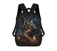 sinyumoney Galactic Guardian Dog Art Print Sac À Dos Enfant, Cartable, Sac D'école, Motif Dessin Animé 3D, Sac Pour Ordinateur Portable, Pour Garçons Et Filles 17inch