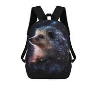 sinyumoney Galactic Hedgehog Art Print -1 Sac À Dos Scolaire Pour Enfants, 43 Cm (17 Pouces), Imprimé En 3D, Pour Garçons, Élèves Du Primaire Et Du Collège
