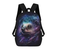sinyumoney Galactic Hedgehog Art Print -4 17inch Sacs À Dos Scolaires Imprimés En 3D - Sacs À Dos Tendance Pour Garçons Du Primaire Et Du Collège
