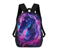 sinyumoney Galactic Horse Art Print-1 17inch Sac À Dos Scolaire Imprimé En 3D Pour Enfants, Style Décontracté Et Tendance, Idéal Pour Les Voyages Et Les Études.