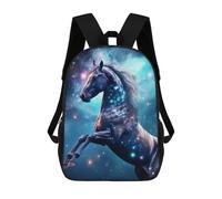 sinyumoney Galactic Horse Majesty -3 Sacs À Dos Imprimés En 3D Pour Enfants, Sacs D'école Tendance Pour Garçons, Élèves Du Primaire Et Du Collège 17inch