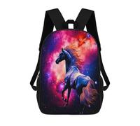sinyumoney Galactic Horse Majesty Sac À Dos Enfant, Cartable, Sacs À Dos Scolaires Imprimés En 3D Pour Élèves Du Primaire Et Du Collège, Cadeau D'anniversaire Pour Adolescents 17inch
