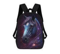 sinyumoney Galactic Horse Portrait-7 Sacs À Dos Décontractés Pour Enfants, Sacs D'école Pour Adolescents, Filles Et Garçons, Sacs À Dos Pour Livres 17inch