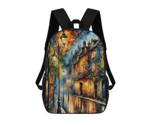 sinyumoney Galactic Impact Sac à dos décontracté Sac à dos d'école pour filles garçons High College Adolescents Sac à dos Hommes Femmes Voyage Ordinateur Portable Sac à dos College Bookbag, Il pleut