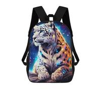sinyumoney Galactic Leopard Majesty -3 Sac À Dos Scolaire Pour Enfants, Imprimé En 3D, Sac À Dos Tendance Pour Garçons, Élèves Du Primaire Et Du Collège 17inch