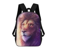 sinyumoney Galactic Lion Majesty -14 Sac À Dos Scolaire Enfant Tendance Et Décontracté, Sac À Dos Imprimé En 3D Pour Garçon, Grand Sac À Dos 17inch