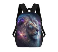 sinyumoney Galactic Lion Majesty -3 Sacs À Dos Décontractés Pour Enfants, Sacs D'école Pour Adolescents, Filles Et Garçons, Sacs À Dos Pour Livres 17inch