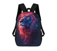 sinyumoney Galactic Lion Majesty -3 Sacs À Dos Pour Enfants 17inch Sac À Dos Scolaire, Sac D'école Imprimé En 3D Pour Garçons, Élèves Du Primaire Et Du Collège